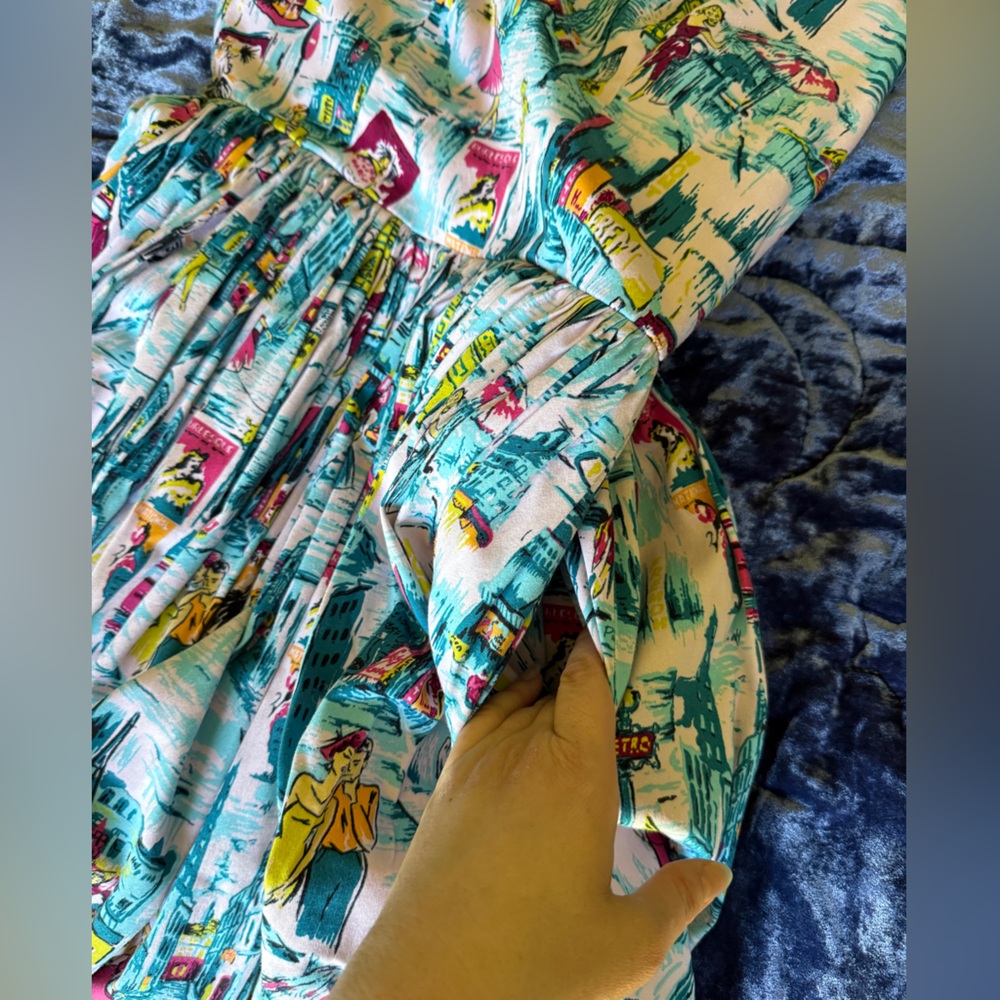 Pinup Couture Pinupgirl Clothing Paris Jenny Dress - Picture 6 of 7